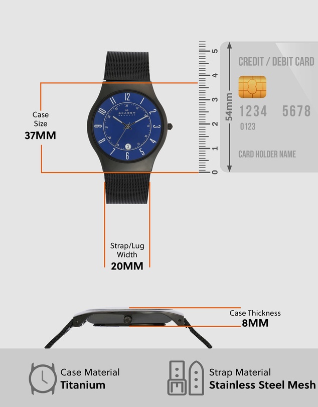 Skagen - Sunby Titanium Black Analogue Watch