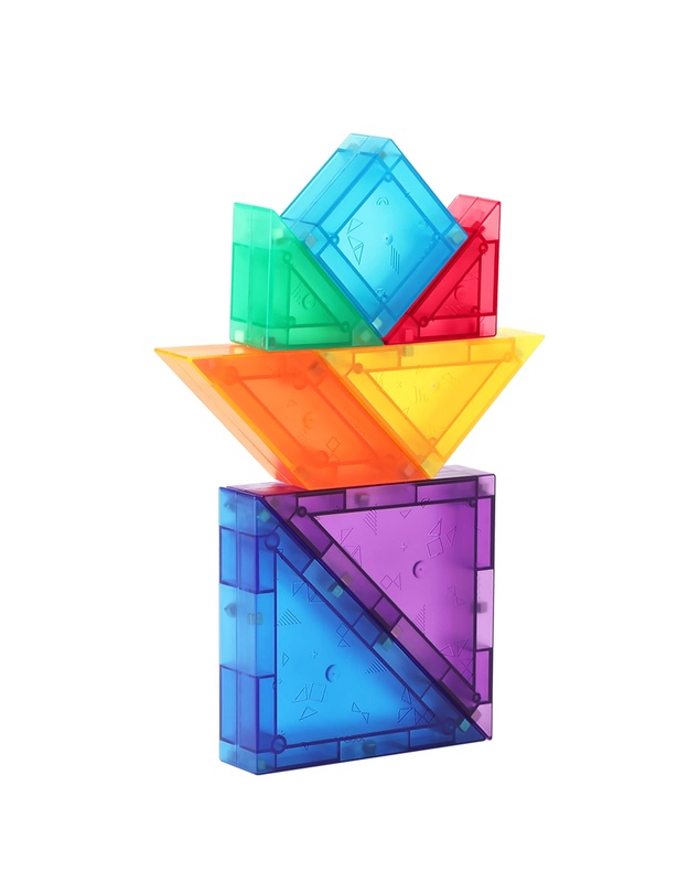 Magnetika - Magnetic Tile Tangram 61 Piece