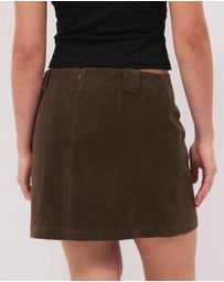 Calli - Heidi Faux Suede Mini Skirt