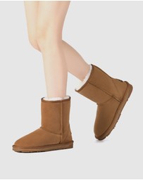 EVERAU - EverAU Ugg Short Classic Suede Cow Suede Upper UGG Boots