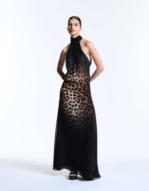 Muma World - Barbary Leopard High Neck Top