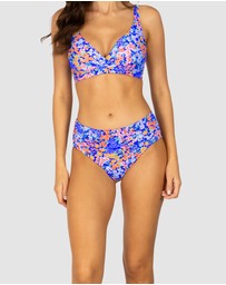 Baku Swimwear - Biarritz Ruched Mid Bikini Bottom