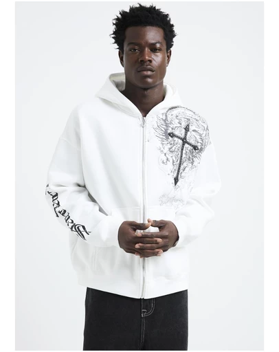 Standard - Crucifix Zip Hoodie