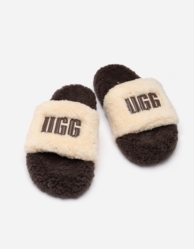 Ozwear Connection Uggs - Ugg Acacia Shearling Logo Slipper