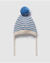 Wilson & Frenchy - Organic Knitted Stripe Bonnet - Babies