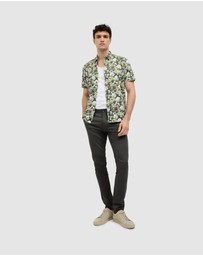 Politix - Painted Floral Short Sleeve Shirt