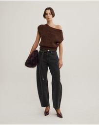 Witchery - Asymmetric Fluffy Top
