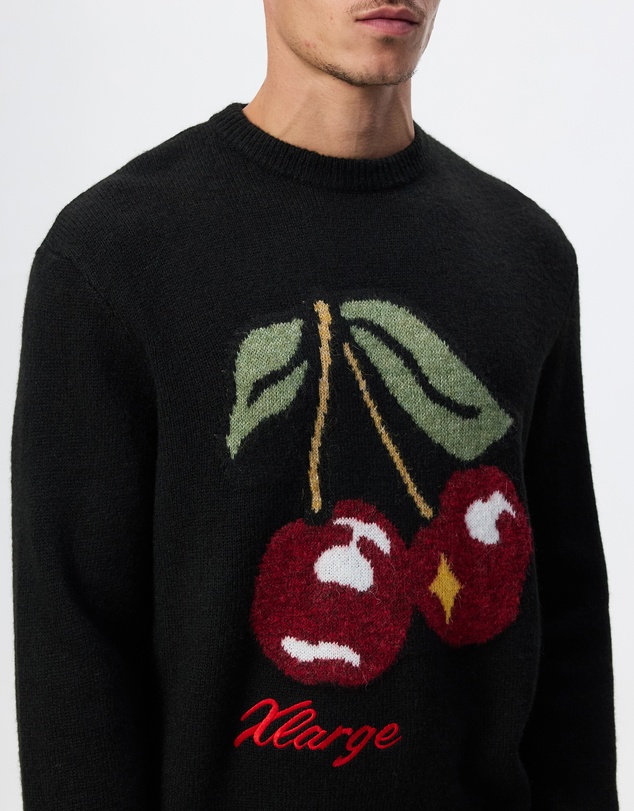 X-Large - Cherry Knit Sweater