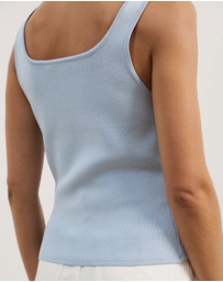 Atmos&Here - Elly Square Neckline Knit Tank
