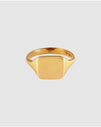 Kuzzoi - ICONIC EXCLUSIVE - Chunky Band Ring in Gold-Plated 925 Sterling Silver