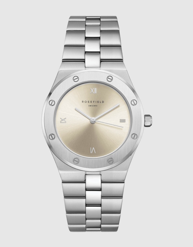 Rosefield - Rose Sunray Silver-Tone Bracelet Watch