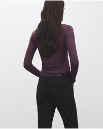 M.N.G - Round-Neck Long-Sleeved T-Shirt