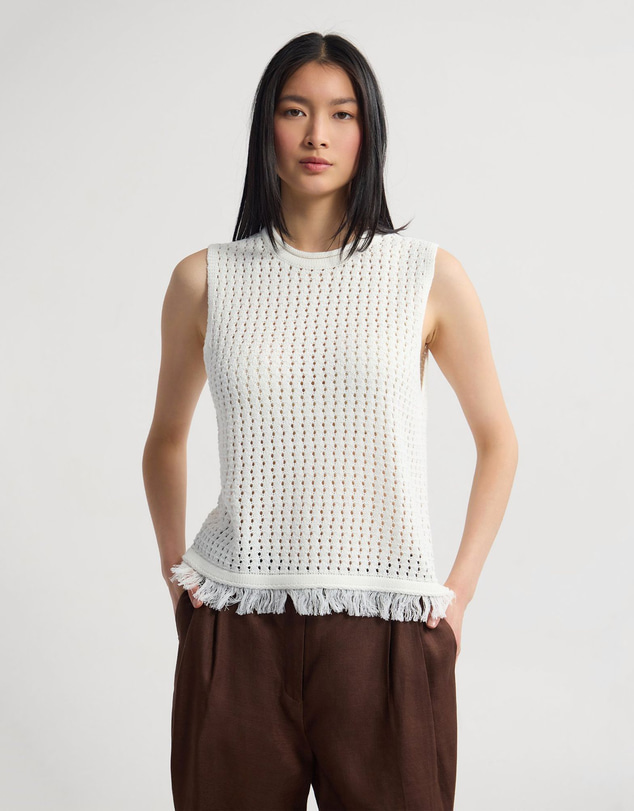 Oxford - Lily Knitted Fringe Tank