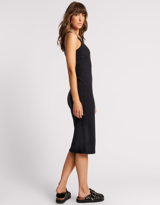 ONE TEASPOON - Washed Black One Teaspoon Rib Singlet Dress