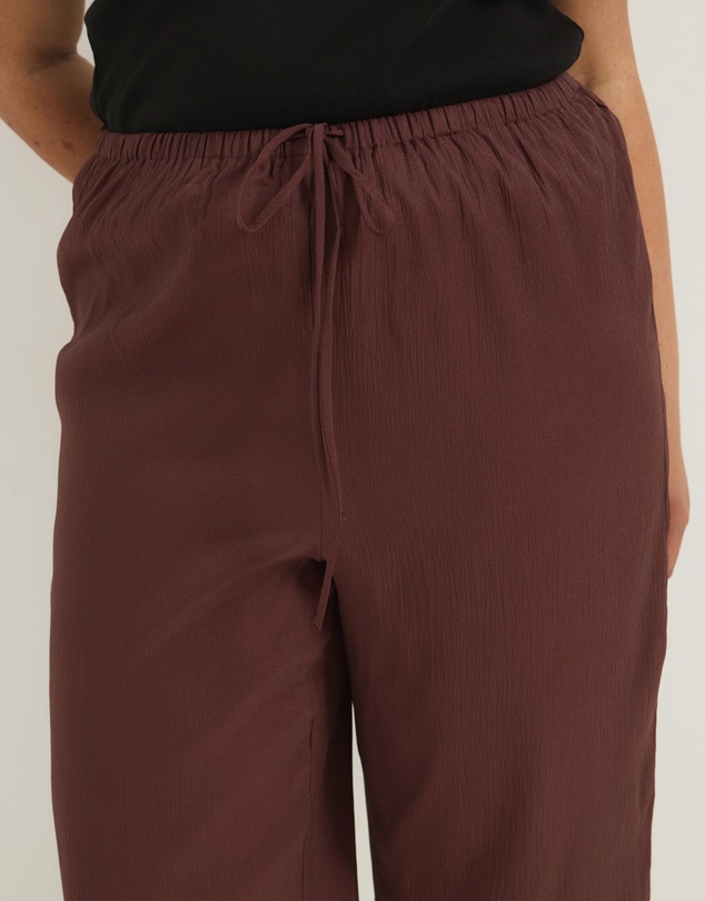 Atmos&Here Curvy - Hailey Relaxed Drawcord Organza Pants