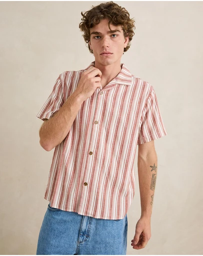 Rhythm - Vacation Stripe SS Shirt