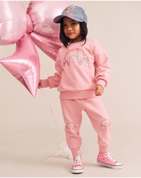 Huxbaby - Whimsical Rainbow Trackpants - Babies-Kids
