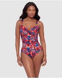 Miraclesuit Swimwear  - Ikat Dorado Siren Underwired Crossover Shaping Swimsuit