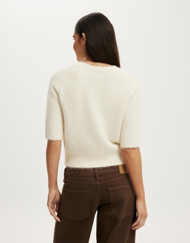 Cotton On - Short Sleeve Fluffy Cardi