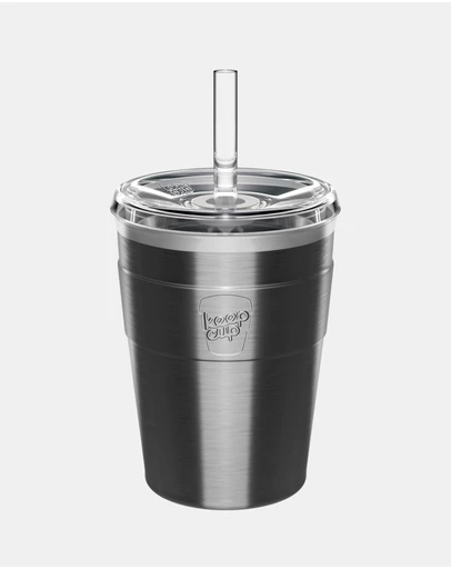 KeepCup - Thermal Cold Cup 12oz Reusable Coffee Cup with Straw Lid
