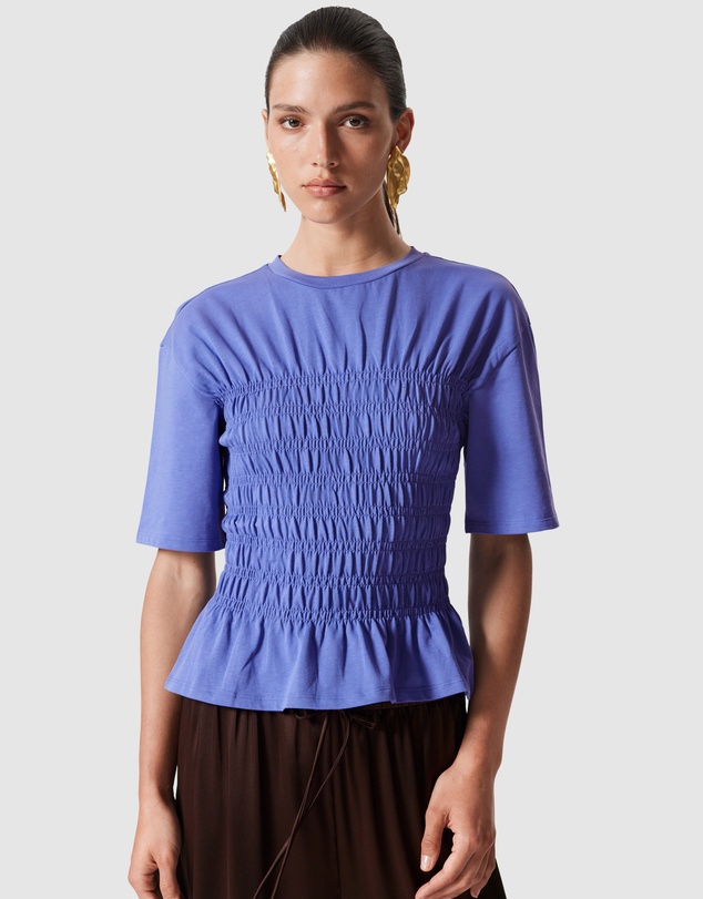 & Other Stories - Smocked Crewneck Top