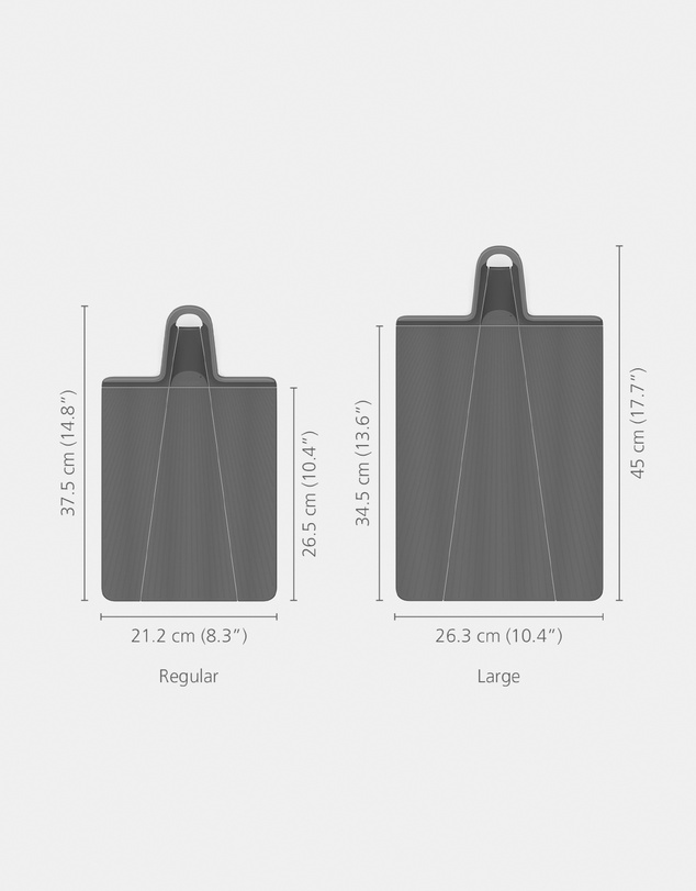 Joseph Joseph - Chop2Pot™ Plus Regular Folding Chopping Board (Black)