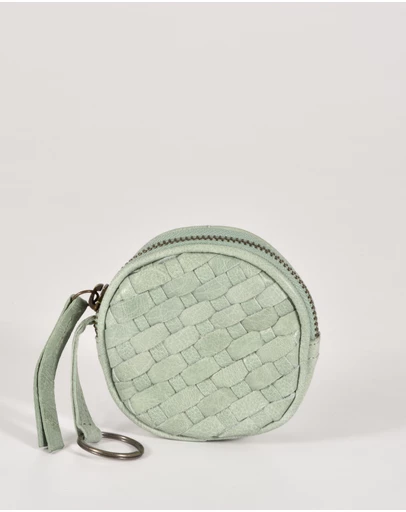 Cobb & Co - Creswell Leather Woven Coin Purse