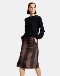 Cynthia Rowley - Stripe Collectible Silk Skirt