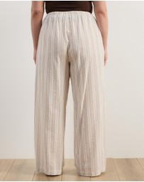 Atmos&Here Curvy - Tenley Wide Leg Drawstring Pants