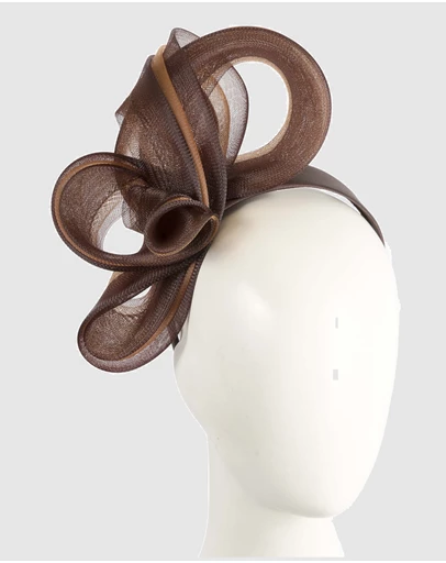 Fillies Collection - Bespoke Chocolate Racing Fascinator