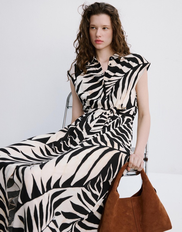 M.N.G - Printed Shirt Dress