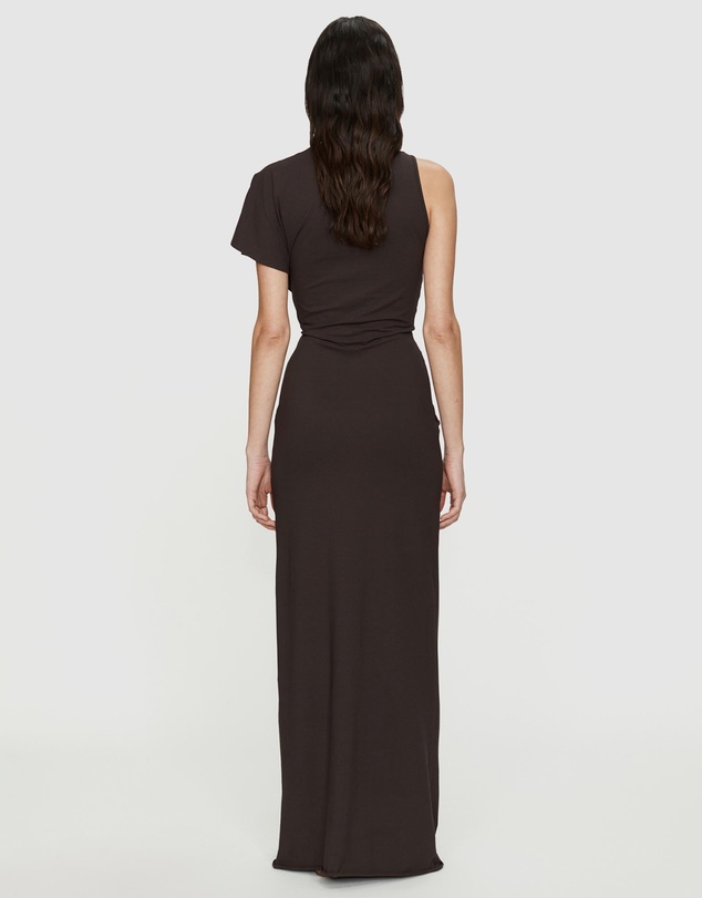 Christopher Esber - Crystal Pendant Twisted Jersey Tee Dress