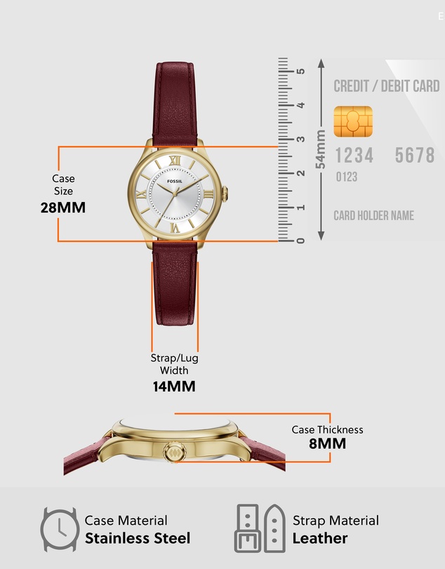 Fossil - Gilmore Red Analogue Watch