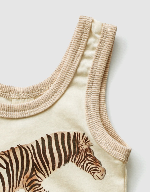 WITH LOVE FOR KIDS - Comfy Tank Onesie - Babies