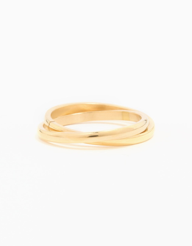 Lovisa - Waterproof Gold Plated Stainless Steel Intertwined Stacked Ring