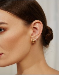 Ania Haie - Gold Chubby Small Huggie Hoop Earrings