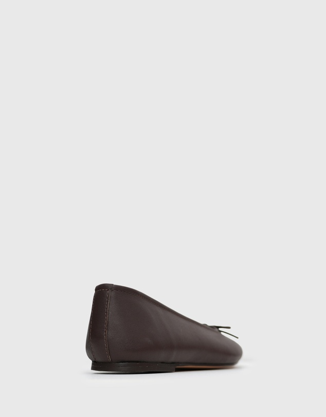 Betts - Caroline Leather Bow Ballet Flats