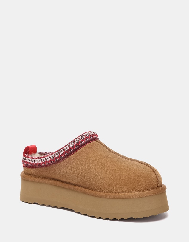 EVERAU - Australian Shepherd Ugg Tay Platform Cow Suede Upper House Shoes