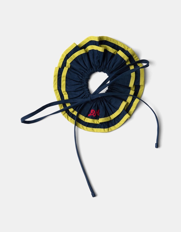 Damson Madder - Piping Tie Scrunchie