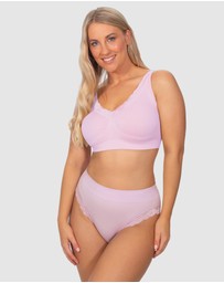 B Free Intimate Apparel - Contour Lace High Cut Briefs - 3 Pack