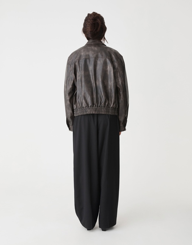 Forcast - Ada Faux Leather Bomber Jacket