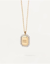 PDPAOLA - Aquarius Zodiac Gold Necklace