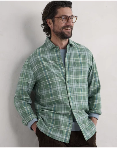 Seasalt - Seasalt Cornwall Green Banyan Shirt