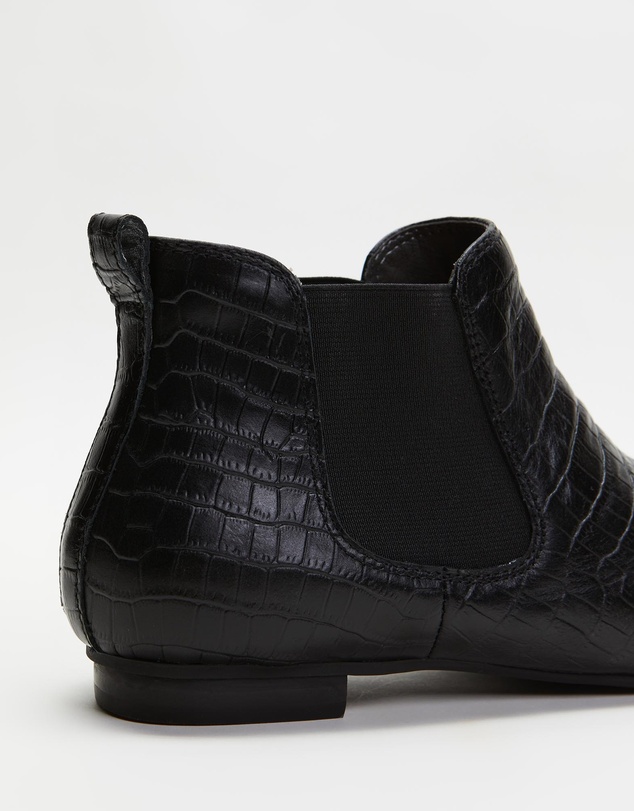 Mia Vita - Sally Chelsea Boot - Black Croc