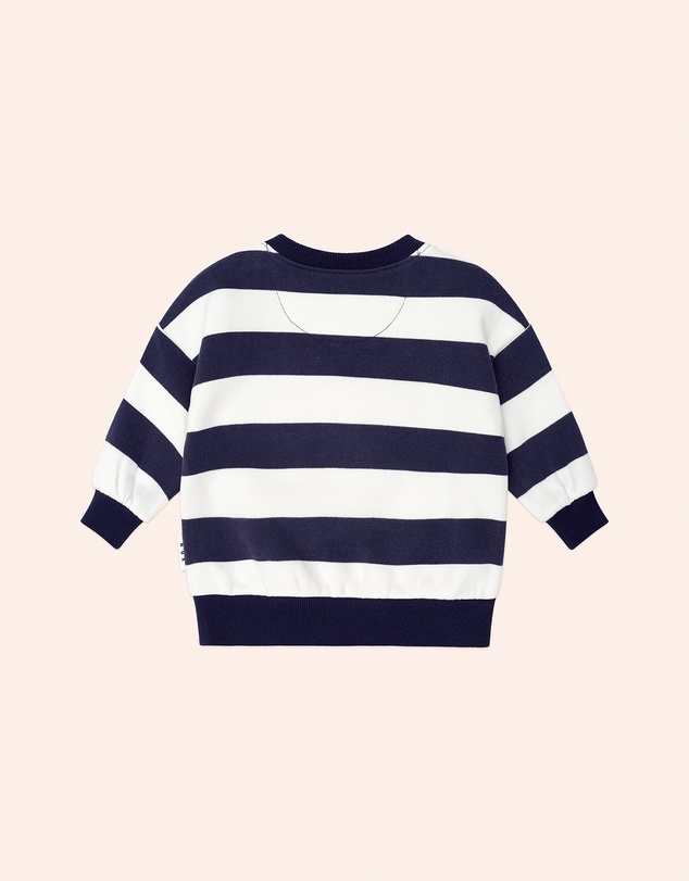 Huxbaby - Furry Huxbear Stripe Sweatshirt - Babies-Kids