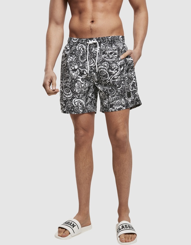 Urban Classics - Pattern Swim Shorts