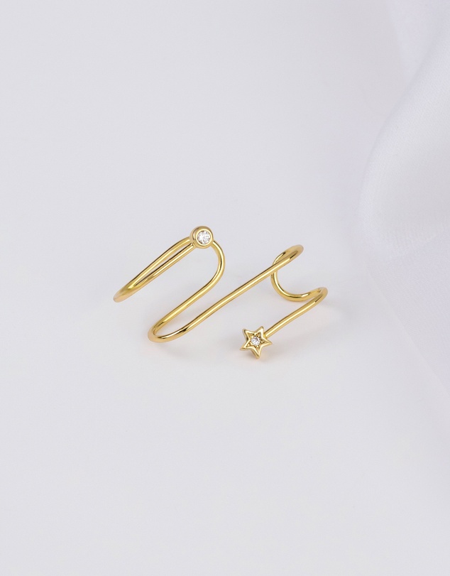 Wanderlust + Co - In The Star Gold Ear Cuff