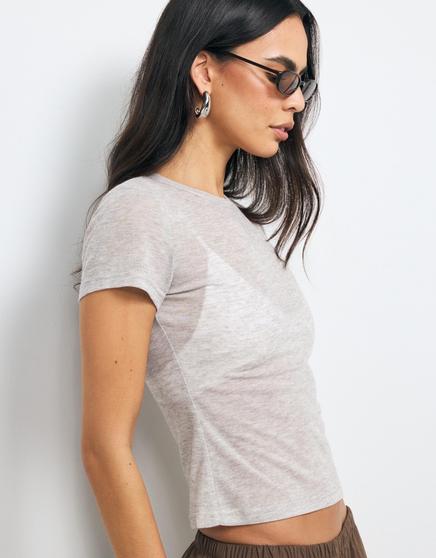 AERE - Isla Sheer T-Shirt