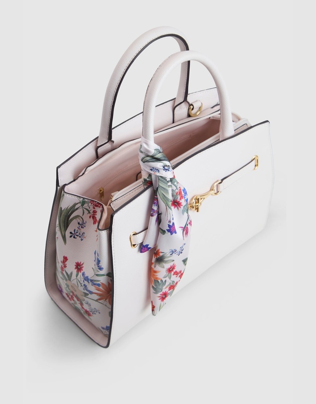 Laura Jones - Floral Scarf Tote Bag