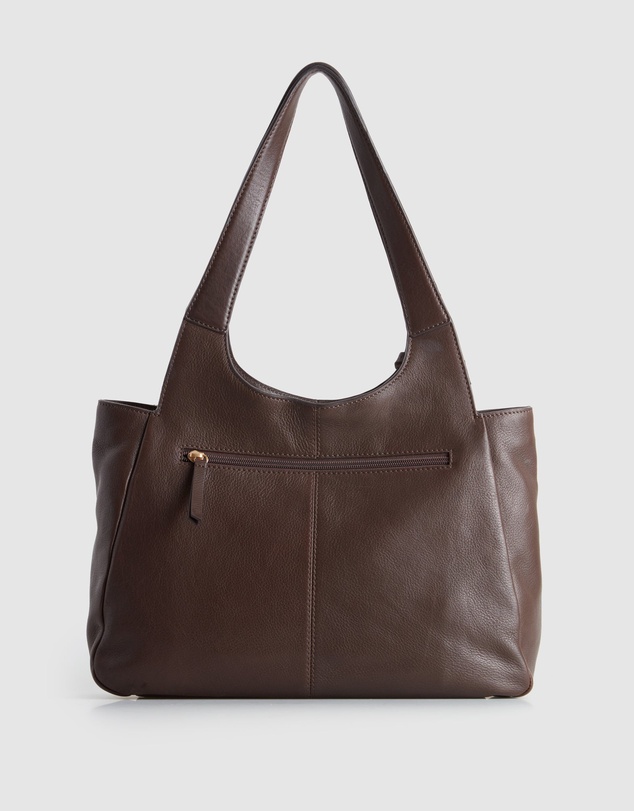 Evity - Clara Leather Charm Tote Bag